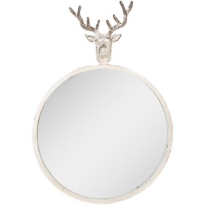 Clayre & Eef 52S320 Mirror Deer Head Round 48x10x67 cm