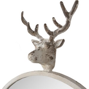 Clayre & Eef 52S320 Mirror Deer Head Round 48x10x67 cm