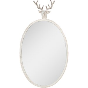 Clayre & Eef 52S321 Mirror oval deer head 50x10x89 cm