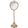 Clayre & Eef 62S305 Standing Mirror Heart Shape Gold 14x11x43 cm