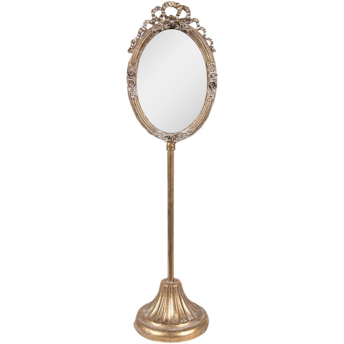 Clayre & Eef 62S307 Standing Mirror Gold 13x11x46 cm