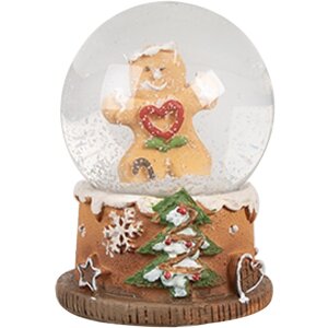 Clayre & Eef 65765 Snow globe gingerbread man...