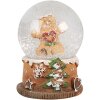 Clayre & Eef 65765 Snow globe gingerbread man Ø 5x6 cm