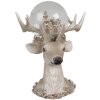 Clayre & Eef 65767 Snow globe deer with LED lighting 18x20x23 cm