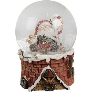 Clayre & Eef 65769 Snow globe Father Christmas with...