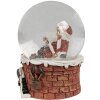 Clayre & Eef 65769 Snow globe Father Christmas with music Ø 10x15 cm