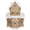 Clayre & Eef 6PR3906GG LED decorative house gingerbread look 28x21x37 cm