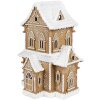 Clayre & Eef 6PR3906GG LED decorative house gingerbread look 28x21x37 cm