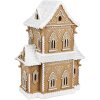 Clayre & Eef 6PR3906GG LED decorative house gingerbread look 28x21x37 cm