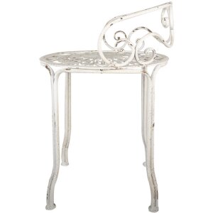 Clayre & Eef 6Y5666 Stool Stool Iron White Antique...