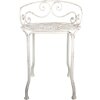 Clayre & Eef 6Y5666 Stool Stool Iron White Antique Ø 44x67 cm Vintage Style