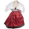 Clayre & Eef 50776 Christmas Angel Decoration Red Beige 50x30x65 cm