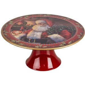 Clayre & Eef 65754M Cake plate red-white Ø...