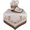 Clayre & Eef LFJ44 Oven mitt Beige Brown 18x30 cm