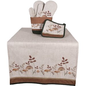 Clayre & Eef LFJ45 Potholder Beige Brown Cotton 20x20 cm