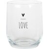 Clayre & Eef BHSGL0004 Drinking Glass Transparent Ø 8x9 cm 300 ml Romantic