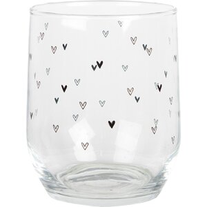 Clayre & Eef BHSGL0005 Drinking Glass Heart Pattern...