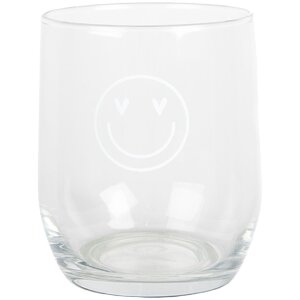 Clayre & Eef BHSGL0006 Drinking Glass Smiley...