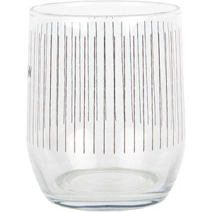 Clayre & Eef BHSGL0007 Drinking glass romantic Ø 8x9 cm 300 ml Transparent