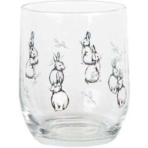 Clayre & Eef BNSGL0002 Drinking glass rabbit Ø...