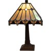 LumiLamp 5LL-5452 Table lamp Tiffany Beige 23x23x38 cm E14 1x40W