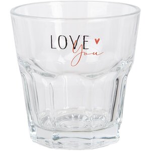 Clayre & Eef BHSGL0012 Drinking glass Love You...