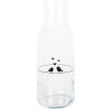 Clayre & Eef Carafe LBSGL0013 Glass 1000 ml bird motif Ø 9x25 cm Transparent