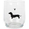 Clayre & Eef PWSGL0004 Drinking glass transparent Ø 8x9 cm 300 ml country style