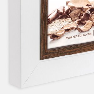 ZEP wooden photo frame Caen two-coloured white brown various sizes