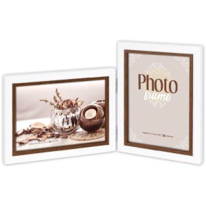 ZEP wooden photo frame Caen two-coloured white brown various sizes