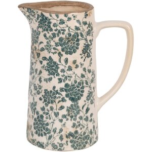 Clayre & Eef 6CE1922L Decorative Jug Ceramic Beige...