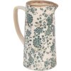 Clayre & Eef 6CE1922L Decorative Jug Ceramic Beige Green 21x14x26 cm