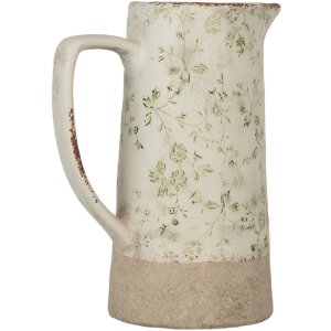 Clayre & Eef 6CE1924L Decoration Jug Green Ceramic...