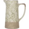 Clayre & Eef 6CE1924L Decoration Jug Green Ceramic 21x14x26 cm Country style