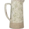 Clayre & Eef 6CE1924L Decoration Jug Green Ceramic 21x14x26 cm Country style