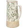 Clayre & Eef 6CE1924L Decoration Jug Green Ceramic 21x14x26 cm Country style