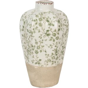 Clayre & Eef 6CE1936M Vase Ceramic Beige Green...