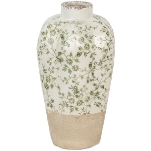 Clayre & Eef 6CE1936M Vase Ceramic Beige Green...