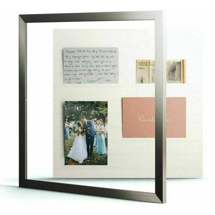 Deknudt S41VD1 Gallerina silver picture frame photo collage 40x40 cm without gluing