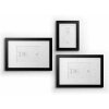 Deknudt S66KF2 Set 3 Wooden Picture Frame Black Matt Modern Design