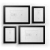 Deknudt S66KF2 Set of 4 Wooden Picture Frames Black 13x18 cm 20x30 cm