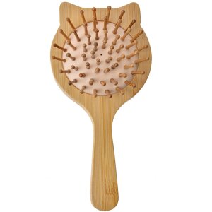 Juleeze JZHBR0002 Hairbrush with mirror Wood Brown Beige...