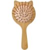 Juleeze JZHBR0002 Hairbrush with mirror Wood Brown Beige 16x8x3 cm