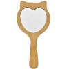 Juleeze JZHBR0002 Hairbrush with mirror Wood Brown Beige 16x8x3 cm