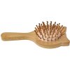 Juleeze JZHBR0002 Hairbrush with mirror Wood Brown Beige 16x8x3 cm