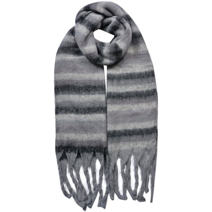 Juleeze JZSC0821G scarf grey 39x200 cm ladies soft synthetic material