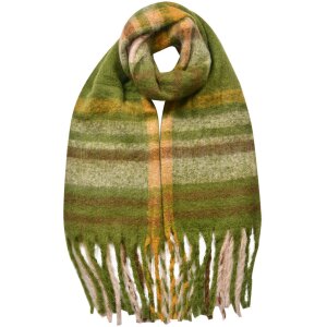 Juleeze JZSC0822GR Scarf Green Brown Pattern 39x200 cm...