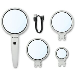 Cone magnifier Trio 3.5x-5x-11x with LED rechargeable...