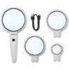 Cone magnifier Trio 3.5x-5x-11x with LED rechargeable compact robust