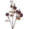 Clayre & Eef 6PL0330R Decoration Branch with Flowers Red Rustic 16x9x73 cm